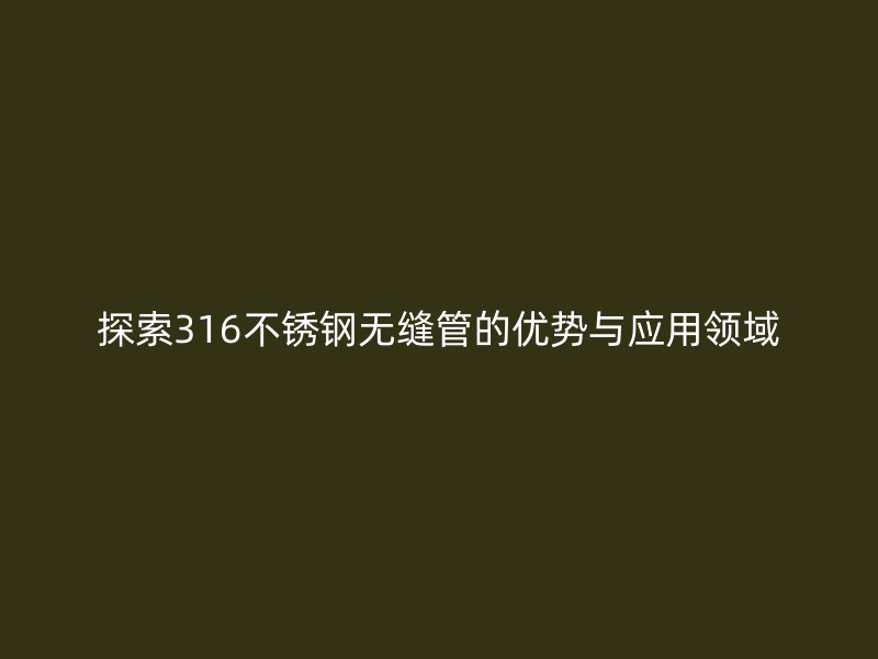 探索316荣耀官方官网入口无缝管的优势与应用领域