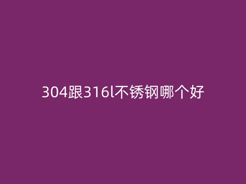 304跟316l荣耀官方官网入口哪个好