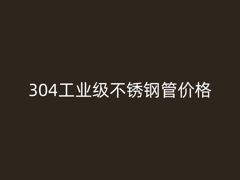 304工业级荣耀官方官网入口管价格