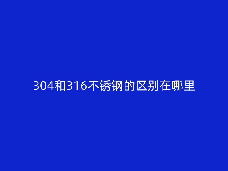 304和316荣耀官方官网入口的区别在哪里