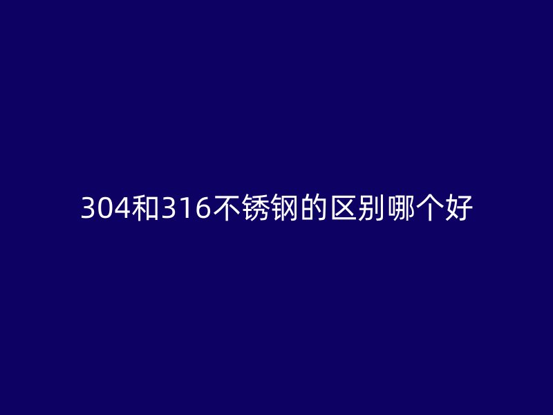 304和316荣耀官方官网入口的区别哪个好