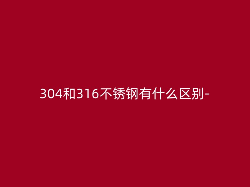 304和316荣耀官方官网入口有什么区别-