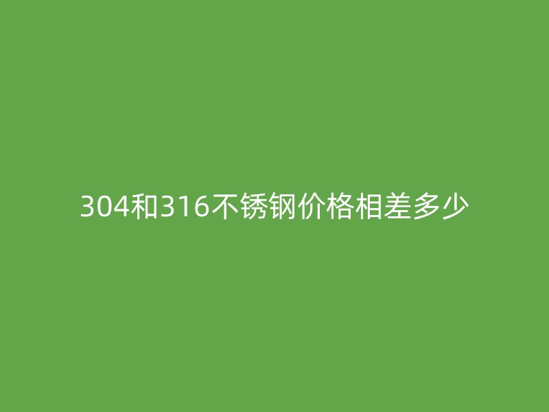 304和316荣耀官方官网入口价格相差多少