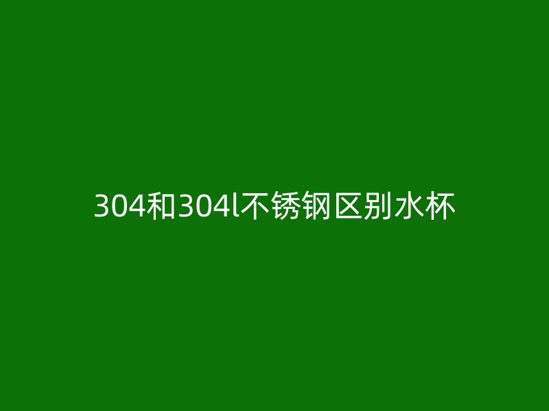 304和304l荣耀官方官网入口区别水杯