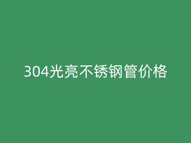 304光亮荣耀官方官网入口管价格