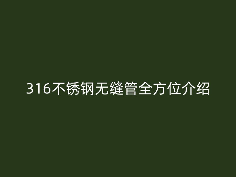 316荣耀官方官网入口无缝管全方位介绍