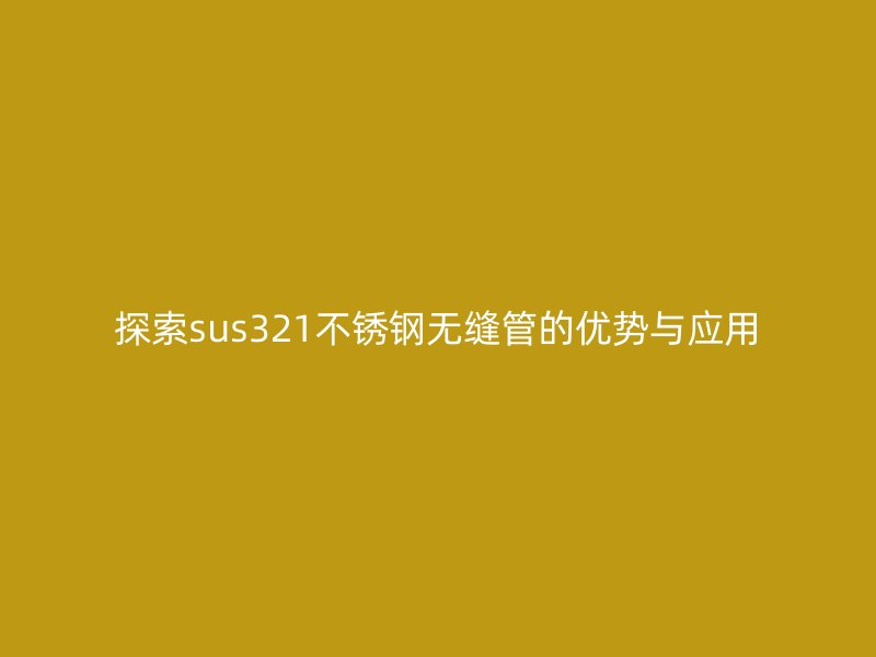 探索sus321荣耀官方官网入口无缝管的优势与应用