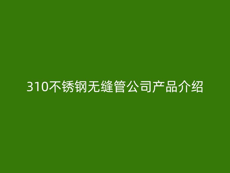 310荣耀官方官网入口无缝管公司产品介绍