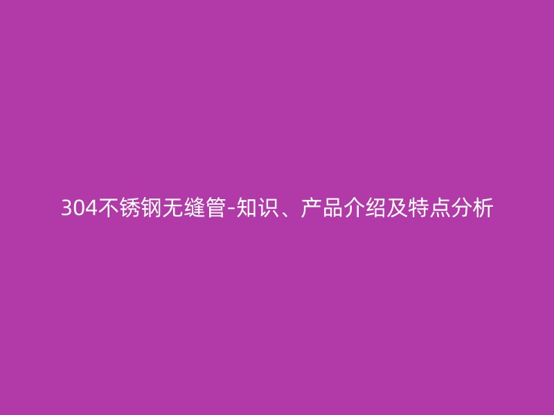 304荣耀官方官网入口无缝管-知识、产品介绍及特点分析